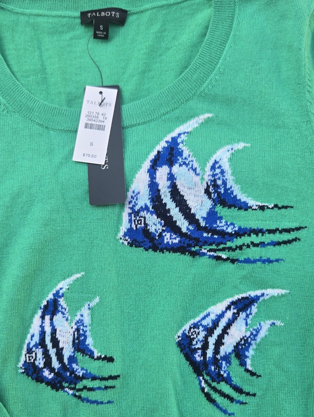Talbots Angelfish Crewneck Sweater - Picture 9 of 9